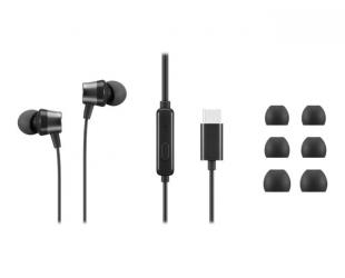 Ausinės Lenovo USB-C Wired In-Ear Headphones (with inline control) Wired Black