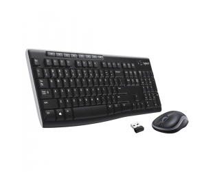 Klaviatūra ir pelė Logitech MK270 Belaidis Juoda