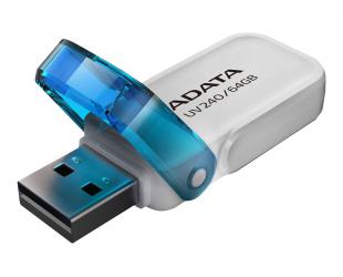 USB raktas ADATA USB Flash Drive UV240 64GB USB 2.0 White