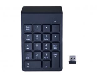 Klaviatūra Gembird Numeric keypad KPD-W-02 Numeric keypad Wireless N/A Black