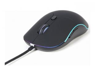 Pelė Gembird Illuminated Large Size Mouse MUS-UL-02 Wired USB Black
