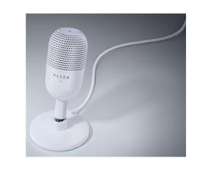 Mikrofonas Razer Streaming Microphone Seiren V3 Mini Wired White