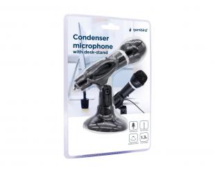 Ausinės Gembird Condenser Microphone with Desk-stand MIC-D-04 3.5 mm jack Black