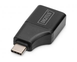 Kabelis Digitus Black Male 24 pin USB-C Female 19 pin HDMI Type A