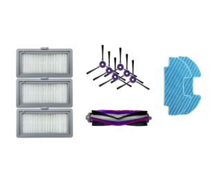 Priedų rinkinys Midea | Spare Parts Kit: 6x Side Brush, 1x Main Brush, 3x HEPA Filter, 2x Mopping Cloth skirta I5C