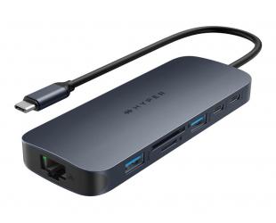 Jungčių stotelė Hyper HyperDrive EcoSmart Gen.2 Dual HDMI USB-C 11-in-1 Hub w 140 W PD3.1 Pass-Thru - For MST enabled devices Hyper