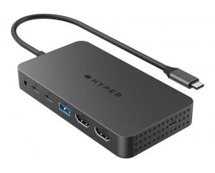 Jungčių stotelė Hyper HyperDrive Universal USB-C 7-in1 Dual HDMI Mobile Dock skirta M1/M2 MBAir/Pro HDMI ports quantity 2
