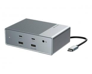 Jungčių stotelė Hyper HyperDrive Universal GEN2 15-in-1 USB-C Triple Video Docking Station For MST enabled devices Ethernet LAN (RJ-45) ports 1 Displ