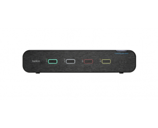 Komutatorius Belkin Universal 2nd Gen Secure KVM Switch, 4-Port, Dual Head, No CAC