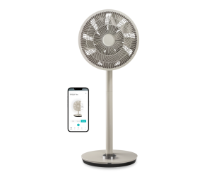 Ventiliatorius Duux Fan Whisper Flex Smart Stand Fan Greige Diameter 34 cm Number of speeds 26 Oscillation Yes
