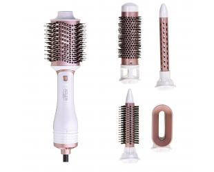 Žnyplės plaukams Adler Hair Styler 5 in 1 AD 2027, Number of heating levels 2, 1200 W, Pearl White, Rose Gold