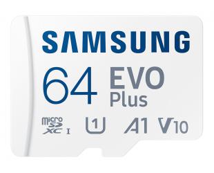 Atminties kortelė Samsung EVO Plus Flash memory card 64GB microSDXC UHS-I Memory Card Speed Class A1 / Video Class V10 / UHS-I U1 / Class10