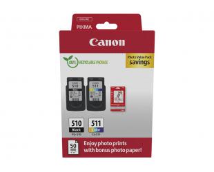 Canon Canon PG-510/CL-511 Photo Paper Value Pack Black Colour (cyan, magenta, yellow) Ink cartridge / paper kit