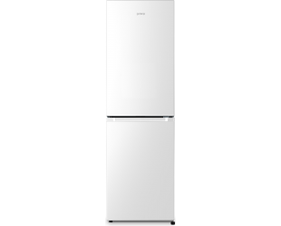 Šaldytuvas Gorenje NRK418ECW4 Refrigerator, E, Free standing, Bottom freezer, Height 182 cm, Net Fridge 171 L, Net Freezer 85 L, White