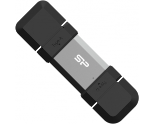 USB raktas Silicon Power Dual USB Drive | Mobile C51 | 64GB | USB Type-A and USB Type-C | Silver