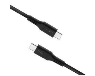 Įkroviklis Fixed | Liquid Silicone Cable USB-C/USB-C, 1.2m, 60W | FIXDLS-CC12-BK