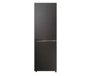 Šaldytuvas Candy CNCQ2T618EB Refrigerator, E, Free standing, Combi, Height 1850 cm, Fridge net 235 L, Freezer net 120 L, Black