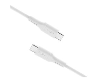 Kabelis FIXED Liquid Silicone Cable USB-C/USB-C, 1,2m, 60W, White