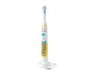 Elektrinis dantų šepetėlis Philips Sonicare HX3601/01, įkraunamas, vaikams, balta