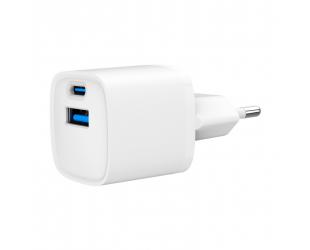 Įkroviklis Fast Charger | TA-UC-PDQC20-W-01 | USB A+C