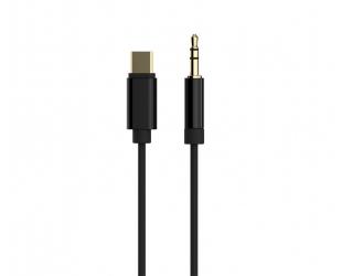 Kabelis Cablexpert USB type-C to Stereo 3.5 mm AUX Cable, 1.5 m, Black