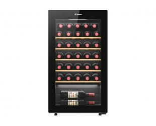 Vyno šaldytuvas Candy Wine Cooler | 438063 | Energy efficiency class G | Free standing | Bottles capacity 34 | Black