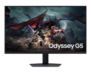 Monitorius Samsung Odyssey G5 | S32DG500EU | 32 in | IPS | QHD 2560x1440 at 180 Hz | 350 cd/m² | HDMI, DisplayPort | Height, pivot (rotation), swivel,