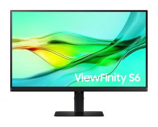 Monitorius Samsung ViewFinity S6 | S27D600UAU | 27 in | IPS | QHD 2560x1440 at 100 Hz | 350 cd/m² | HDMI, DisplayPort, USB-C | 90 Watt | Height, pivot