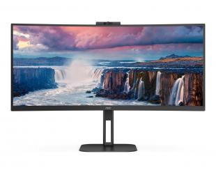 Monitorius AOC Value-line | CU34V5CW/BK | 34 in | VA | WQHD 3440x1440 at 100 Hz | 300 cd/m² | HDMI, DisplayPort, USB-C | 65 Watt | Height, swivel, til