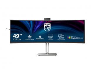 Monitorius Philips 49B2U6903CH, VA, SuperWide 5120x1440, 100 Hz, HDMI, Thunderbolt 4, 500 cd/m², aukščio reguliavimas, garsiakalbiai, Ethernet.