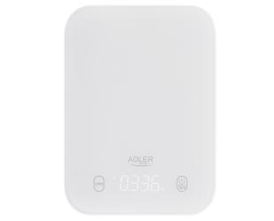 Virtuvinės svarstyklės Adler AD 3181w 1 g LED Balta