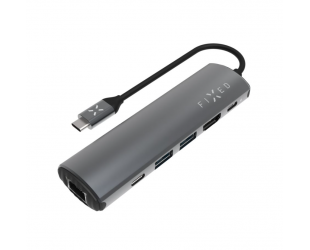 USB-C HUB Fixed 6-port Pro skirta laptops and tablets