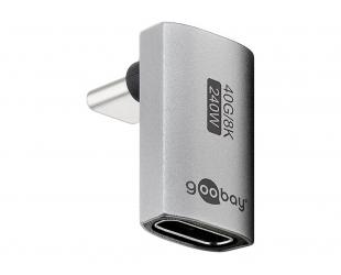 Adapteris Goobay 74442, USB-C™, USB4™, vertikalus 90° ilgas.