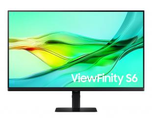 Monitorius Samsung ViewFinity S6 S32D600UAU, 32 in, IPS, QHD 2560x1440 100 Hz, HDMI, DisplayPort, USB-C, aukščio reguliavimas, pasukimas, pasvirimas, Ethernet.
