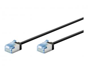 Tinklo kabelis Goobay Goobay patch cable 15 cm juoda