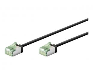 Tinklo kabelis Goobay Goobay patch cable 15 cm juodas