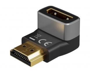 Adapteris HDMI Goobay 72011 270° Vertikalus Juoda Sidabrinė