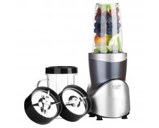Blenderis Adler AD 4084, stalo, 1200 W, BPA neturintis indas, indo talpa 0.3+0.5+0.5+0.7 L, ledo smulkinimas, nerūdijantis plienas