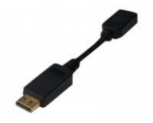 Vaizdo adapteris Digitus DisplayPort Adapter 0.15 m juodas