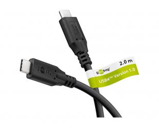 Kabelis Goobay USB-C™ USB4™ 2 m Juodas