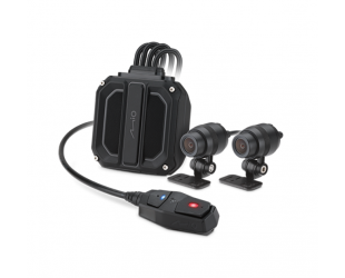Vaizdo registratorius Mio MiVue M820WD dviejų objektyvų motociklų GPS Wi-Fi