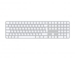 Klaviatūra Apple Magic Keyboard su Touch ID ir skaitmenine klaviatūra Balta Rusiška