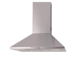 Gartraukis CATA OMEGA 600 X/M, montuojamas ant sienos, energijos efektyvumo klasė C, plotis 60 cm, 645 m³/h, mechaninis valdymas, LED, nerūdijančio plieno.
