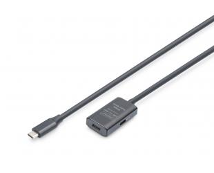 USB prailginimo laidas Digitus 5 m juodas
