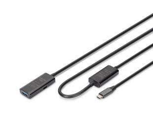 USB prailginimo laidas Digitus 10 m juodas
