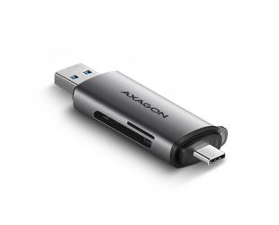 Kortelių skaitytuvas AXAGON CRE-SAC USB 3.2 Gen 1/USB 3.1 Gen 1/USB 3.0/USB 2.0/USB 1.1