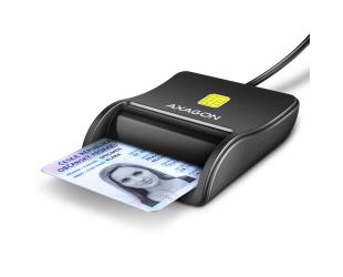 Kortelių skaitytuvas AXAGON CRE-SM3N Kompaktiškas USB 2.0/USB 1.1
