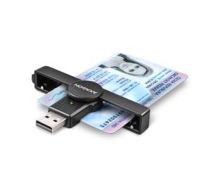 Kortelių skaitytuvas AXAGON CRE-SMPA Sulankstomas kišeninis USB-A kontaktas
