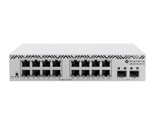 Komutatorius (Switch) MikroTik CSS318-16G-2S+IN, išmanus, montuojamas į stelažą