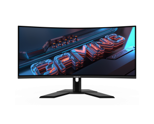 Monitorius Gigabyte G34WQCP, VA, WQHD 3440x1440 180 Hz, 350 cd/m², 2xHDMI, 2xDisplayPort, aukščio reguliavimas, pakreipimas, garsiakalbiai.